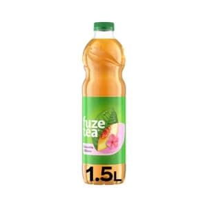 FUZE TEA Bebida de té con sabor a melocotón e hibisco botella 1.5L