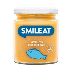 SMILEAT Tarrito de verduras con merluza, a partir de 6 meses 230 g.