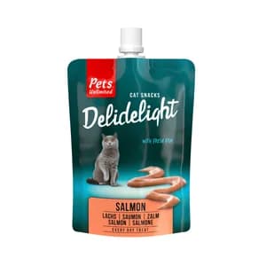 PETS UNLIMITED Delidelight, Alimentación húmeda para gato en bolsa, sabor a pollo 80 g.