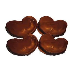 Palmera de chocolate de masa de hojaldre 4 uds.