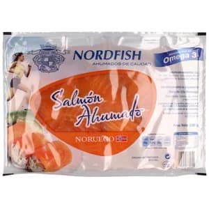 NORDFISH Salmón ahumado noruego NORDFISH 250 g.