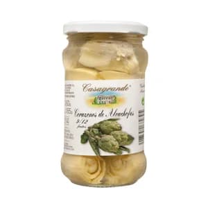 CASAGRANDE Corazones de alcachofas 9/12 piezas frasco de 165 g.