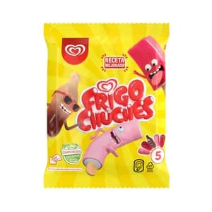 FRIGO Mini helados con sabor a cuches (nube, cola, mora y ladrillo) 5 x 17 ml.