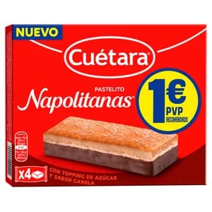 CUETARA Bizcochitos napolitanas 4 uds 78 g.