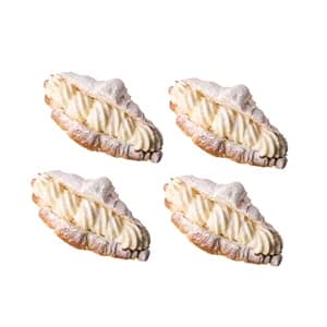 Croissant relleno de nata 4 uds, 380 g.