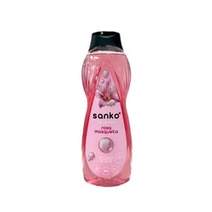 SANKO Gel de baño o ducha con aceite de rosa mosqueta y extracto de algodón 1250 ml.