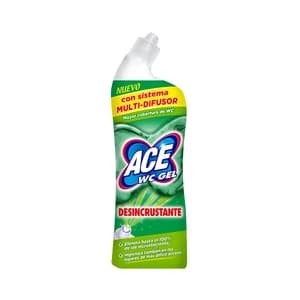 ACE Gel limpiador WC líquido con fórmula descalcificadora y sin lejía 700 ml.