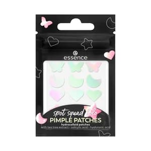 ESSENCE Spot squad holo Parches hidrocoloides anti granos con extracto de árbol de té y ácido Hialuronico y Salicílico 10 uds.