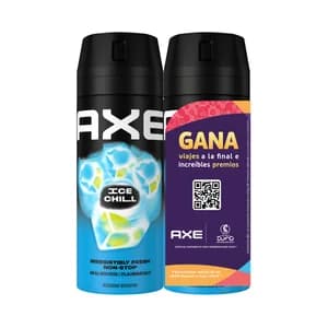 AXE Ice chill Desodorante en spray para hombre anti transpirante hasta 48 horas 2 x 150 ml.