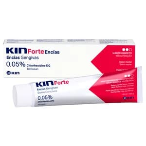 KIN Pasta de dientes especial para encías delicadas y con sabor a menta KIN Forte 125 ml.