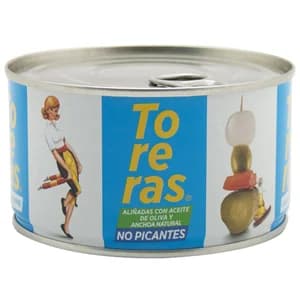 KIMBO Banderillas no picantes en aceite de oliva KIMBO TORERAS lata de 330 grs