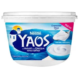 YAOS de Nestlé Yogur natural estilo griego 850 g.