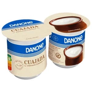 DANONE Cuajada azucarada de leche fresca, elaborada de forma tradicional 2 x 135 g.