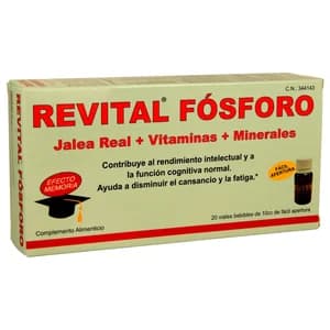 REVITAL Complemento alimenticio con fósforo, jalea real, vitaminas y minerales REVITAL 20 uds.