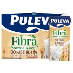 PULEVA Preparado lácteo bajo en grasas, y con alto contenido en fibra Fibra 6 x 1 l.