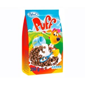 BIFOOD Puff Cereales de bolitas de chocolate 250 g.