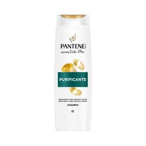 Pantene Pro-v Purificante Champú con antioxidantes para cabellos grasos o apagados 500 ml.