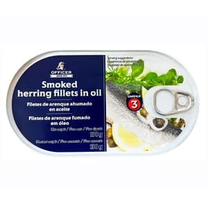 OFFICER Filete4s de arenque ahumado en aceite 130g