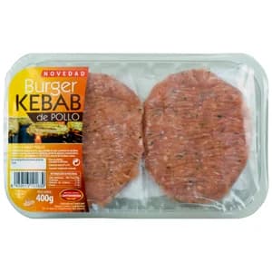Burger meat de carne de pollo al estilo Kebab CAMPOHERMOSO 4 x 100 g.