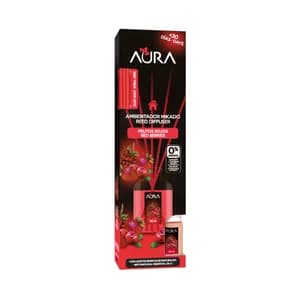 AURA Ambientador de varillas con aroma a frutos rojos CRISTALINAS 30 ml-