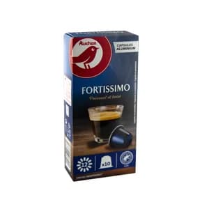 PRODUCTO ALCAMPO Café en cápsulas Fortissimo I12, 10 uds.