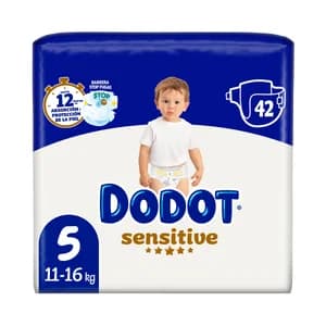 DODOT Sensitive Pañales talla 5 (11-16 kg) 42 uds.