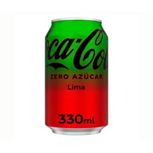 COCA COLA Refresco cola zero con sabor a lima 1,25 l.