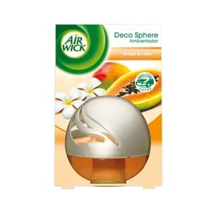 AIR WICK Ambientador en forma de bola, aroma de mango y lima AIR WICK 75 ml.