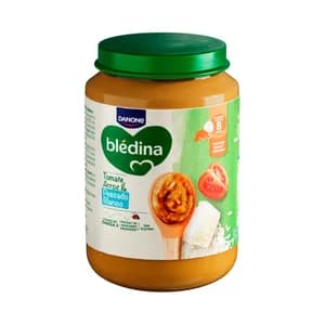 BLÉDINA de Danone Tarrito de tomate, arroz y pescado blanco, a partir de 8 meses 200 g.