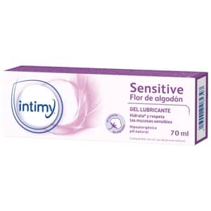 INTIMY Lubricante con textura gel con extracto de algodón INTIMY Sensitive 70 ml.