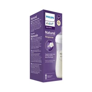 AVENT Natural response de Philips Biberón de 330 ml. con tetina flujo 4, para más de 4 meses,