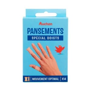 PRODUCTO ALCAMPO Apósitos para dedos de la mano, de 2 formas y tamaños diferentes 14 uds.