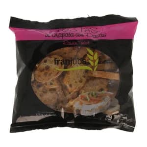 FRANJUBA Tostas de chapata con pasas 125 g.