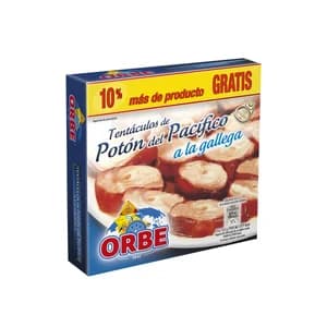 ORBE Tentáculos de potón del Pacífico a la gallega 72 g.