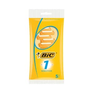BIC Sensitive Maquinilla de afeitar desechable con 1 hoja 5 uds.