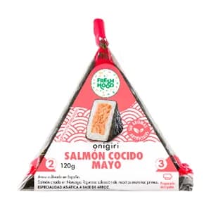 FOODIZ Onigiri de salmón cocido y mayonesa 120 g.