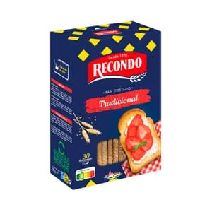 RECONDO Tradicional Pan tostado tradicional, 30 uds 270 g.