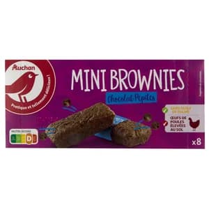 PRODUCTO ALCAMPO Brownies Individuales con pepitas de chocolate 8 uds. 240 g.