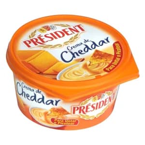 PRESIDENT Crema de queso cheddar 125 g.