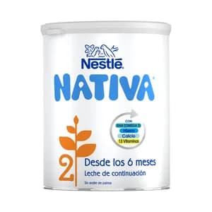NATIVA 2 de Nestlé Leche (2) de continuación a partir de los 6 meses 800 g.