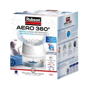 Deshumidificador, especial baño, RUBSON Aero 360°. incluye 1 recambio.