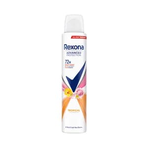 REXONA Advanced protection Desodorante en spray para mujer con protección antitranspirante hasta 72 horas 200 ml.