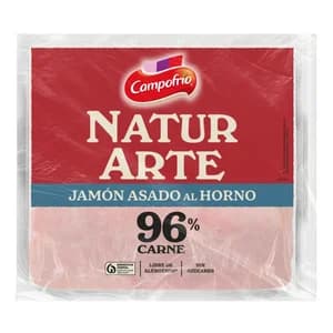 CAMPOFRÍO Natuarte Jamón asado al horno, cortado en lonchas 110 g.