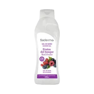 SADERMO Gel para baño o ducha con aroma a frutos rojos 1250 ml.