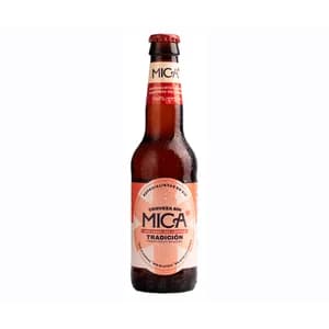 MICA Cerveza tostada sin alcohol, sin gluten y baja en calorías botella 33 cl.