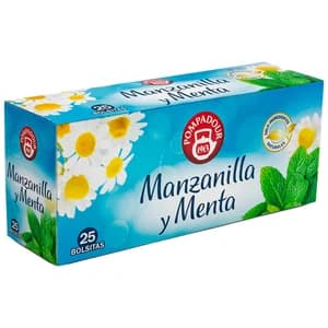 POMPADOUR Manzanilla y menta 25 uds. 37,5 g,