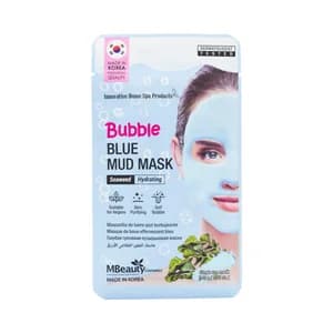MBEAUTY Máscarilla facial de barro azul burbujeante.