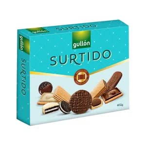 GULLÓN Surtido de galletas de chocolate 402 g,