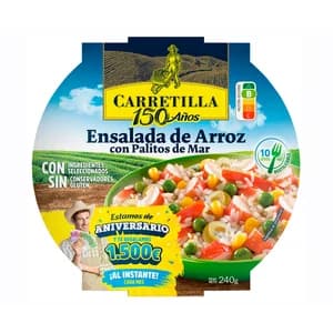 CARRETILLA Ensalada de arroz con palitos de mar 240 g.