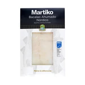 MARTIKO Bacalao ahumado de pesca sostenible certificada (MSC) 80 g.